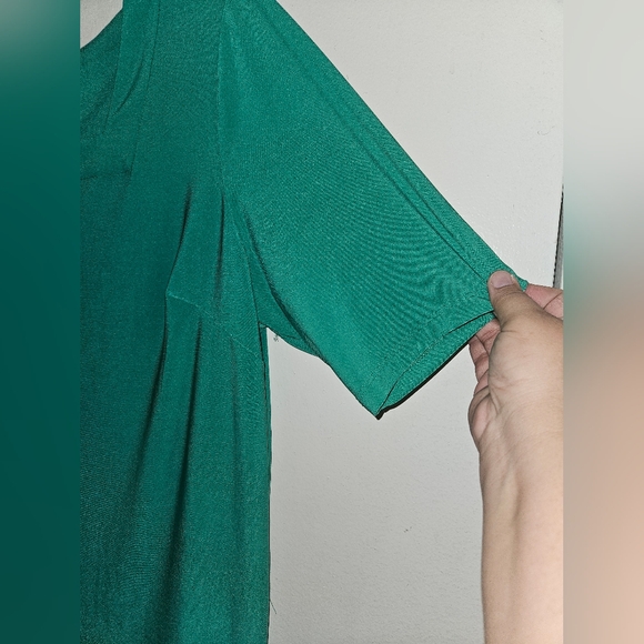 🛍db Kelly Green Square Neck Blouse 2X - Picture 4 of 4